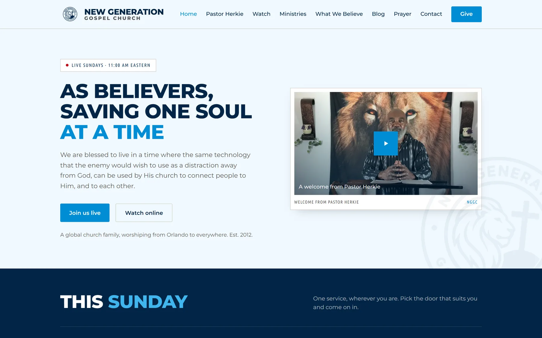 The New Generation Gospel Church website