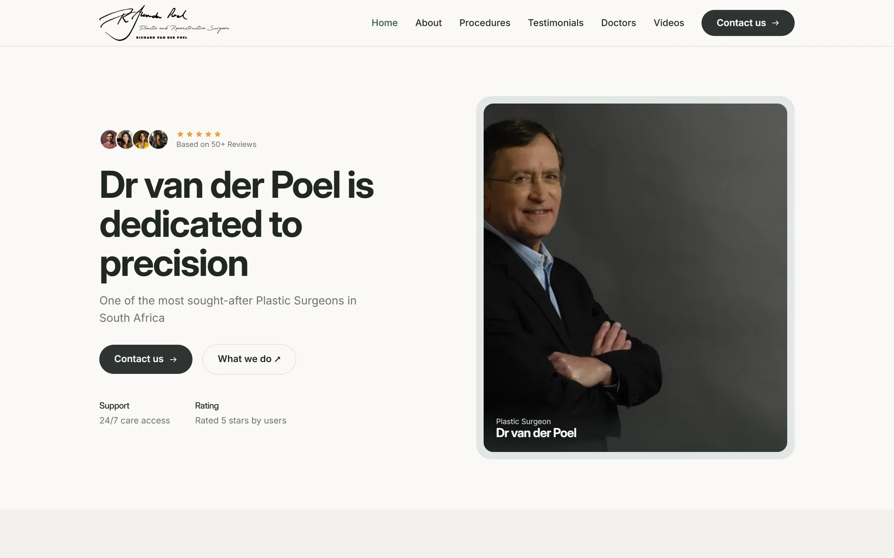 The Dr van der Poel website